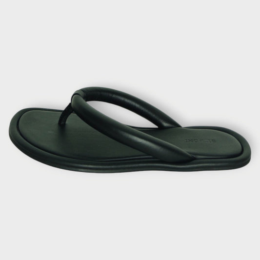 Leather Sumi Flip Flop Slides