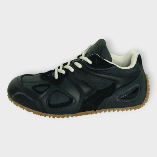 Leather & Suede Slow Runner Sneaker