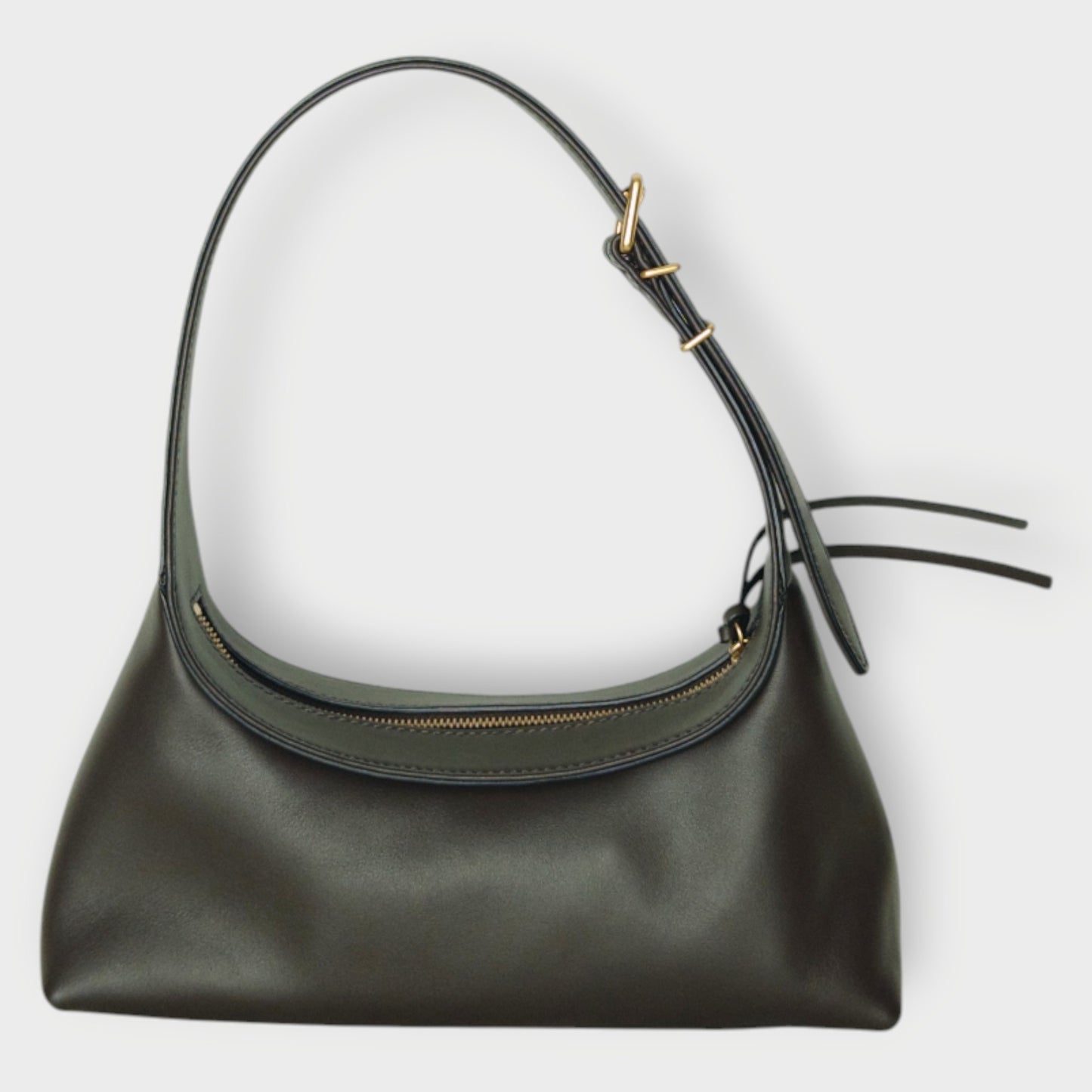 Leather Cinder Mini Baguette Bag