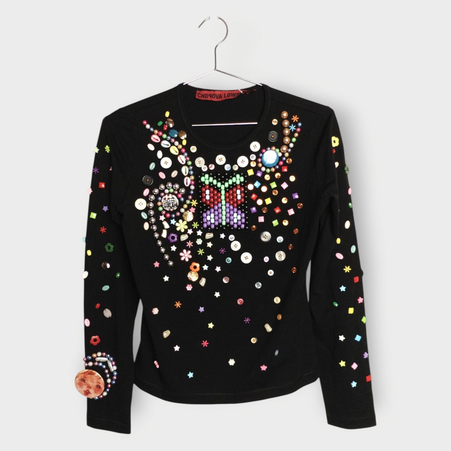 Night Defunct Beaded Long Sleeve