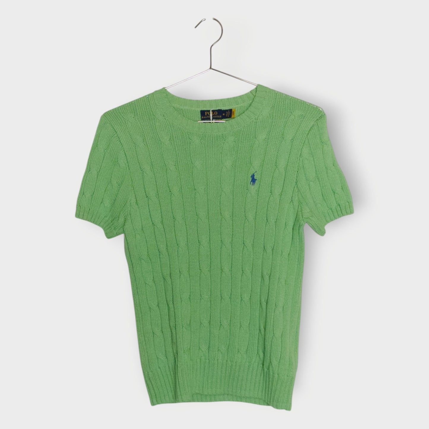 Cable Knit Short Sleeve Jumper