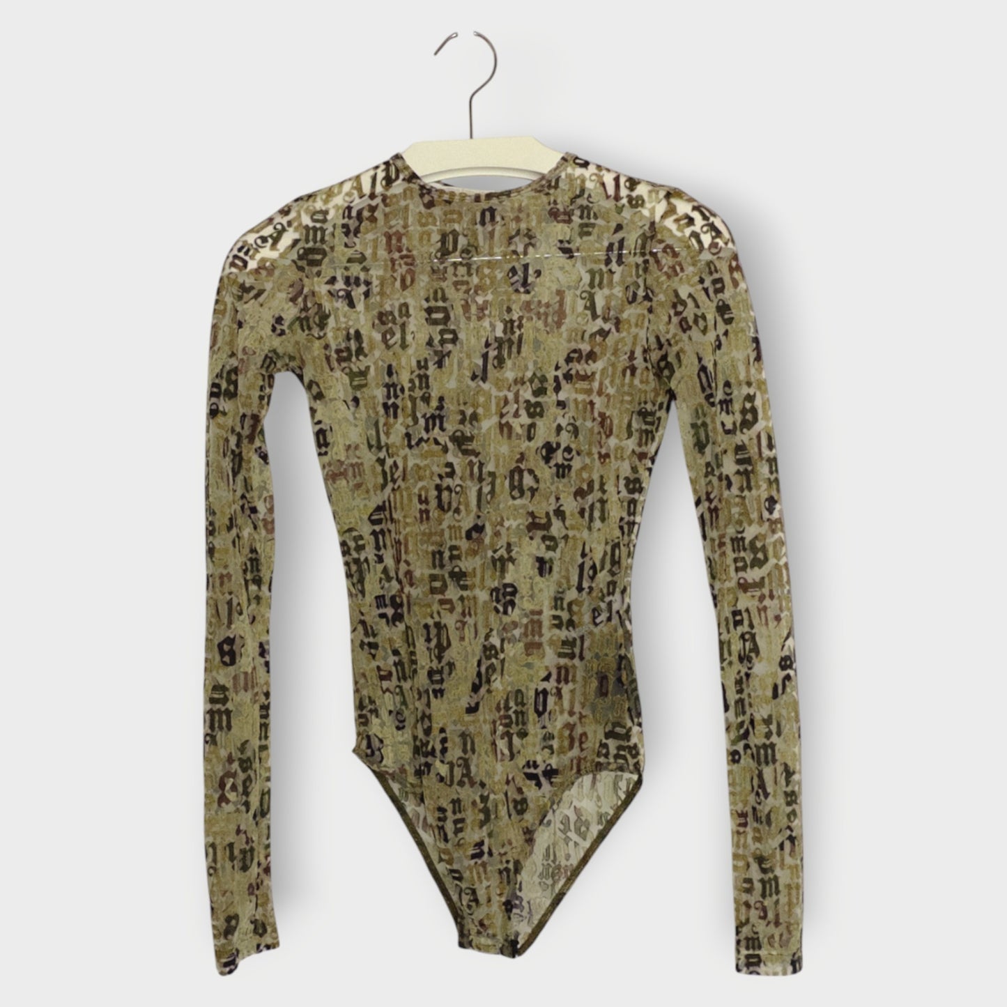 Flocked Logo Bodysuit