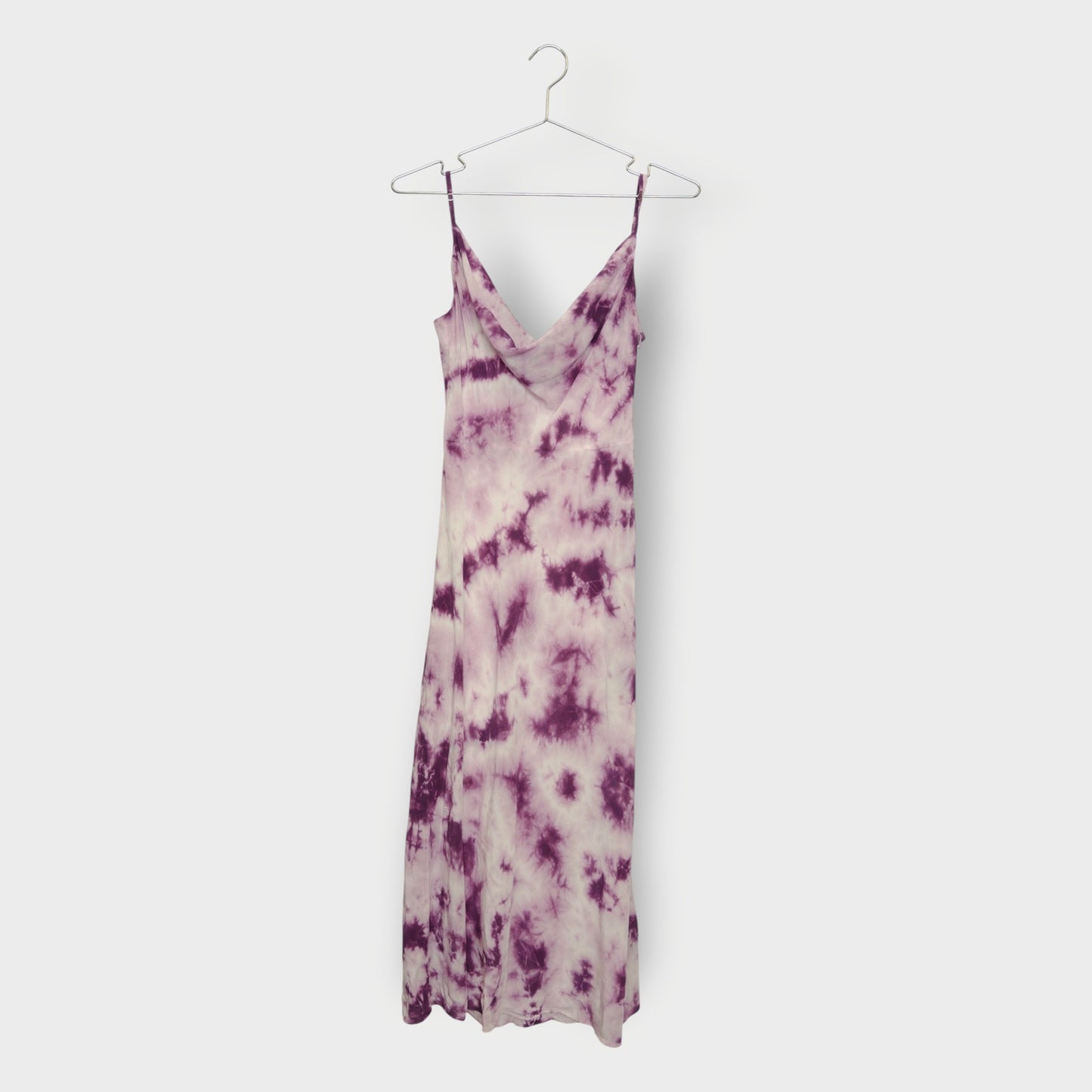 Tie Dye Silk Capulet Slip Midi