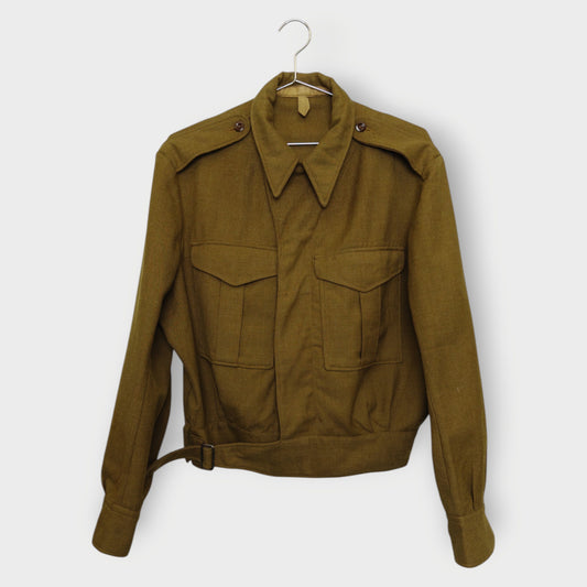 Wool Pocket Military Jacket
