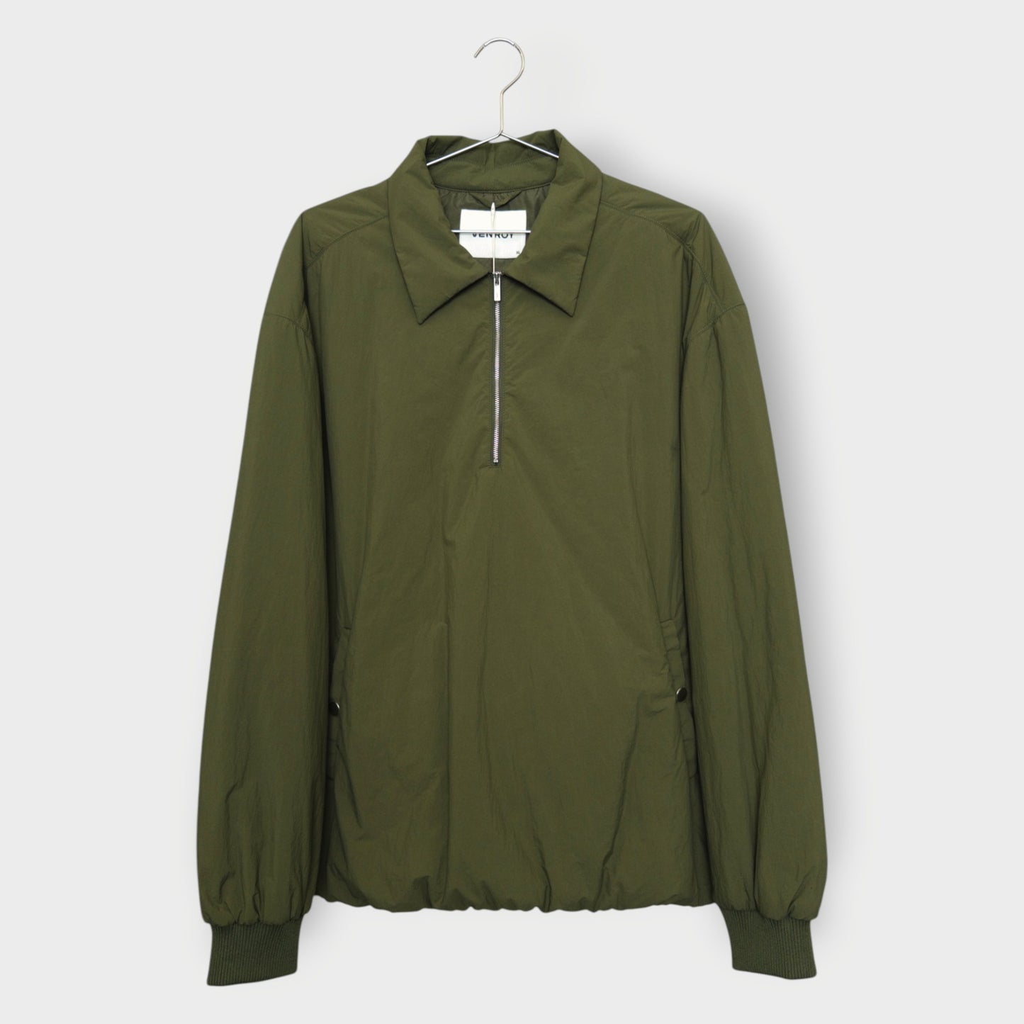 Nylon Padded Quarter Zip Jacket