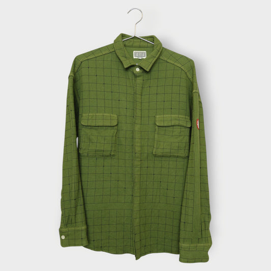 Wool Checkered Button Up