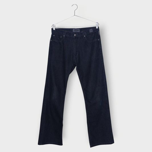 Pinstripe Straight LegJ eans
