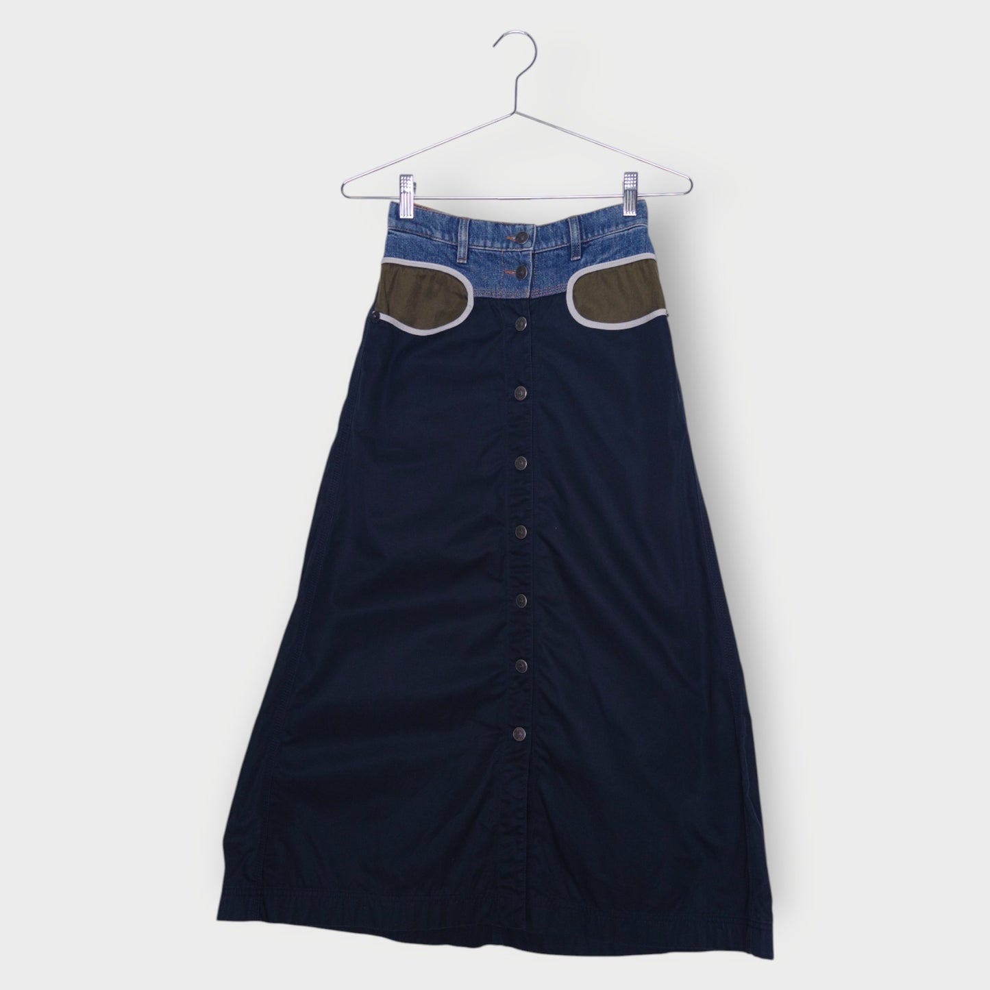 Splice Button Down Skirt