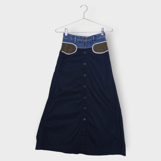 Splice Button Down Skirt