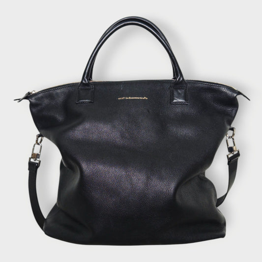 Black Leather Tote