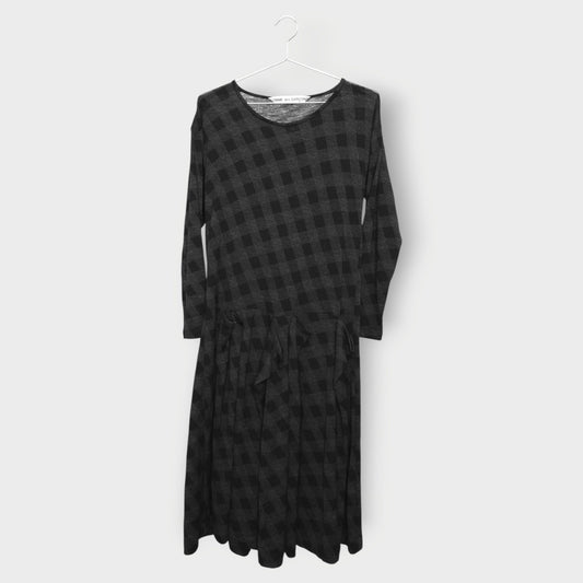 Wool Jersey Gathered Midi