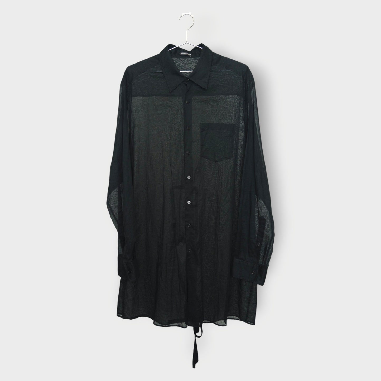Cotton Sheer Inner Tie Shirt