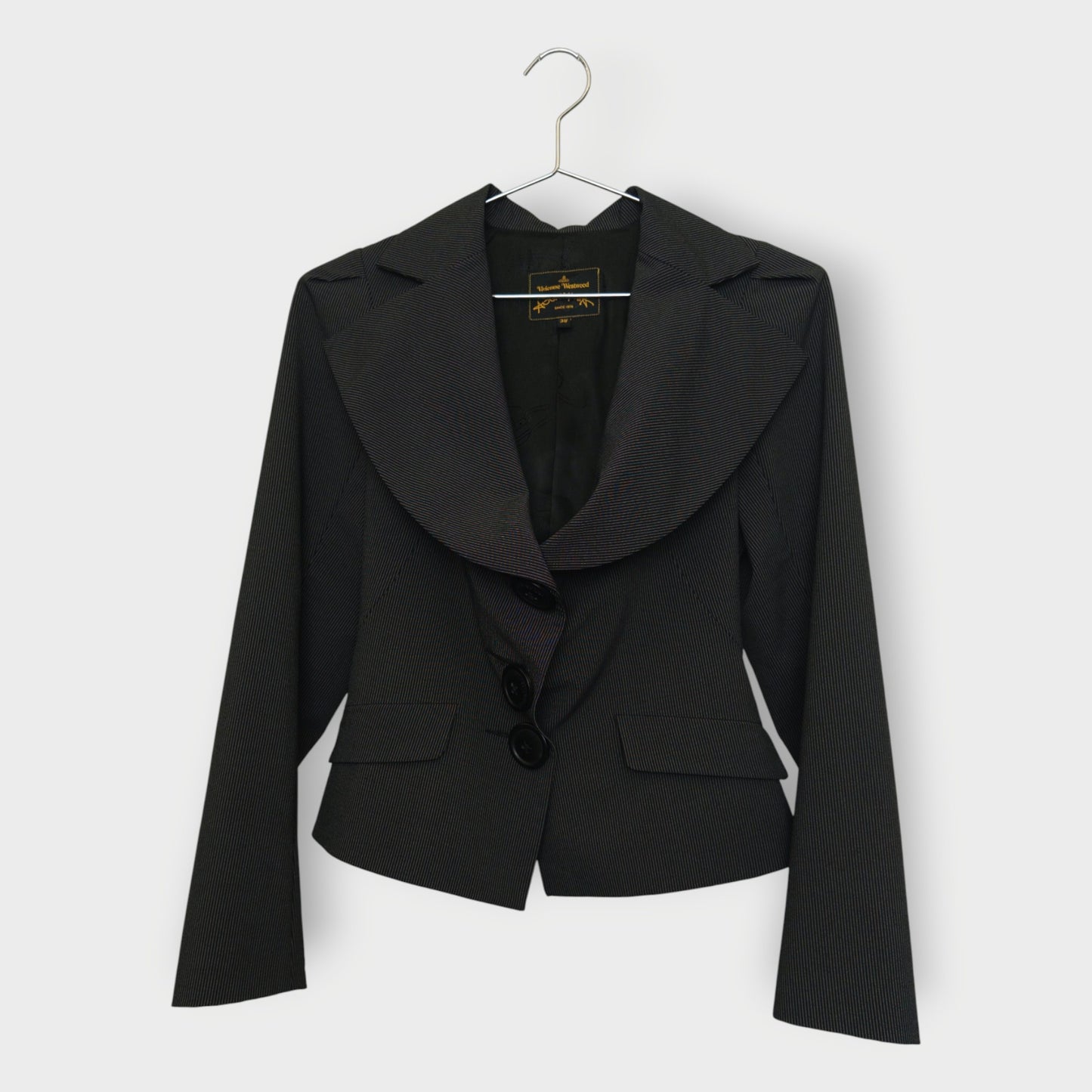 Stripe Large Button Jacket