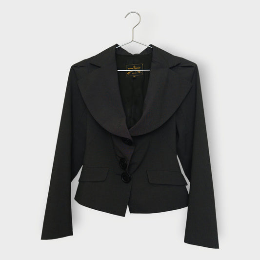 Stripe Large Button Jacket