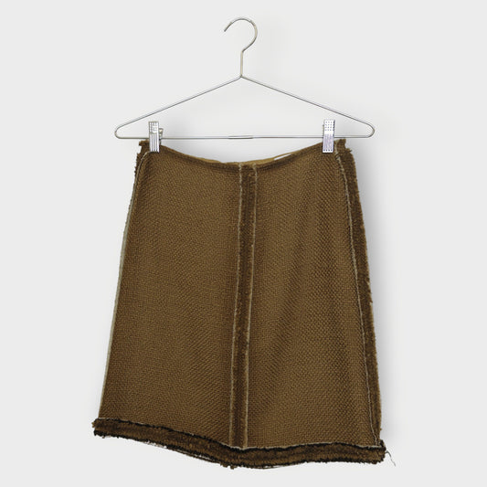 Wool Tweed Midi Skirt