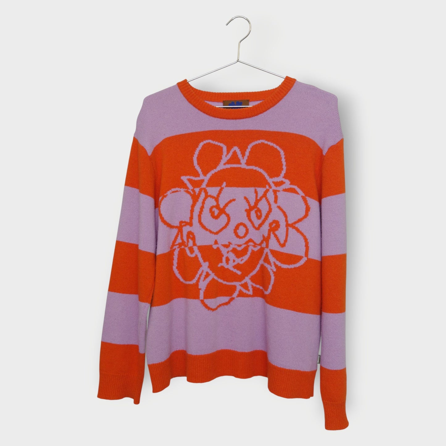 Stripe Flower Pullover