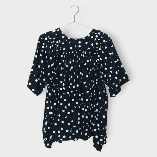 Polka Dot Smock Top