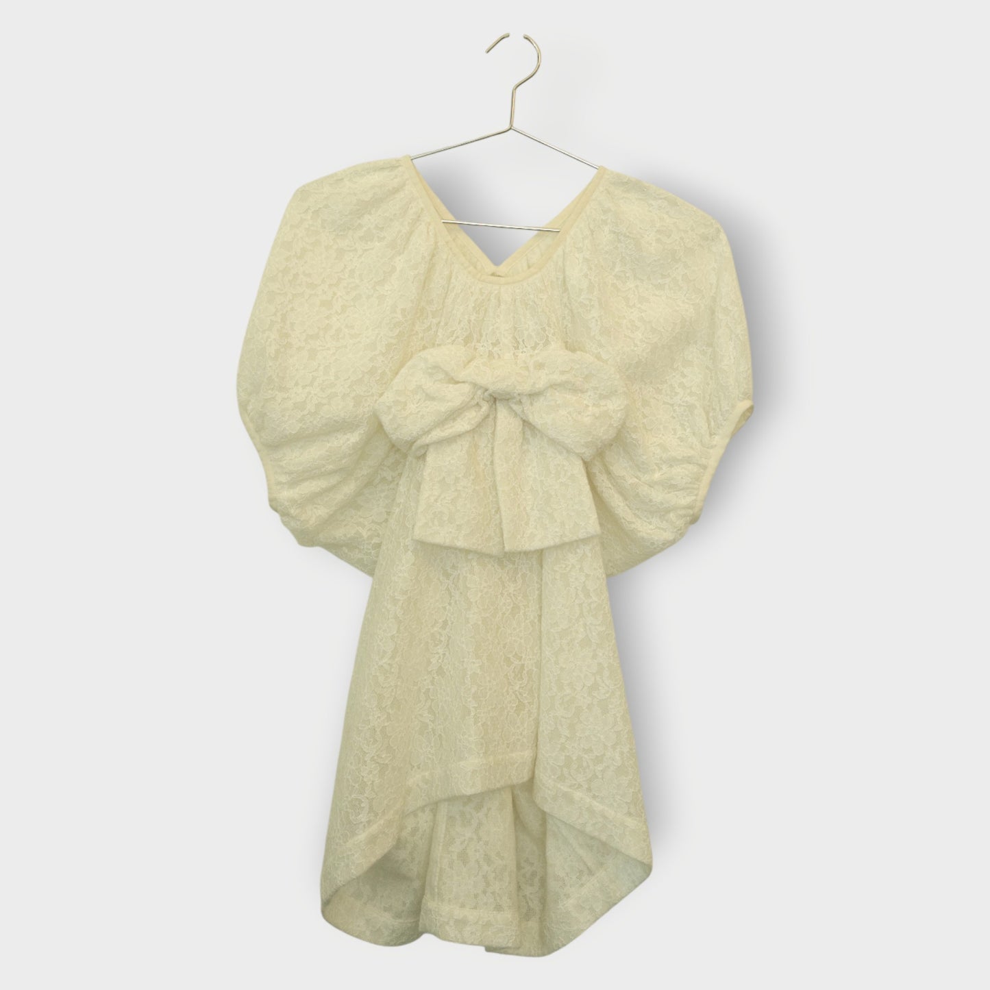 Lace Ribbon Detail Blouse Top