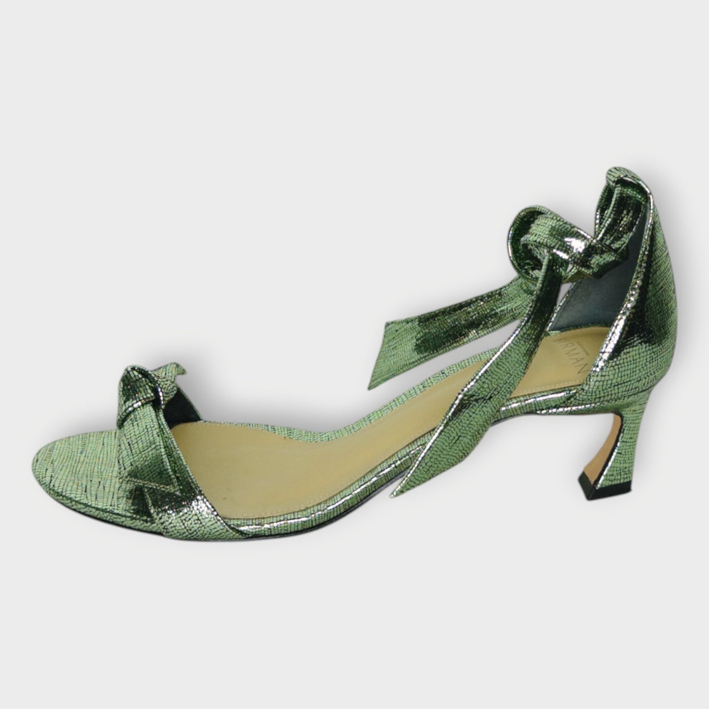 Metalic Kitten Heel Sandals