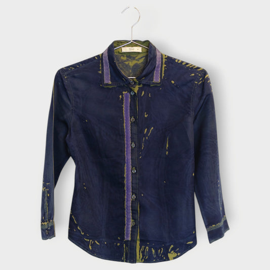 Silk Button Up Blouse