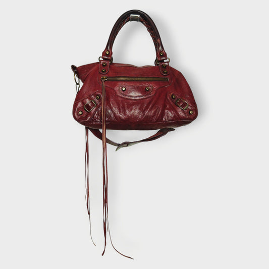 Lambskin Classic Motorcycle City Bag