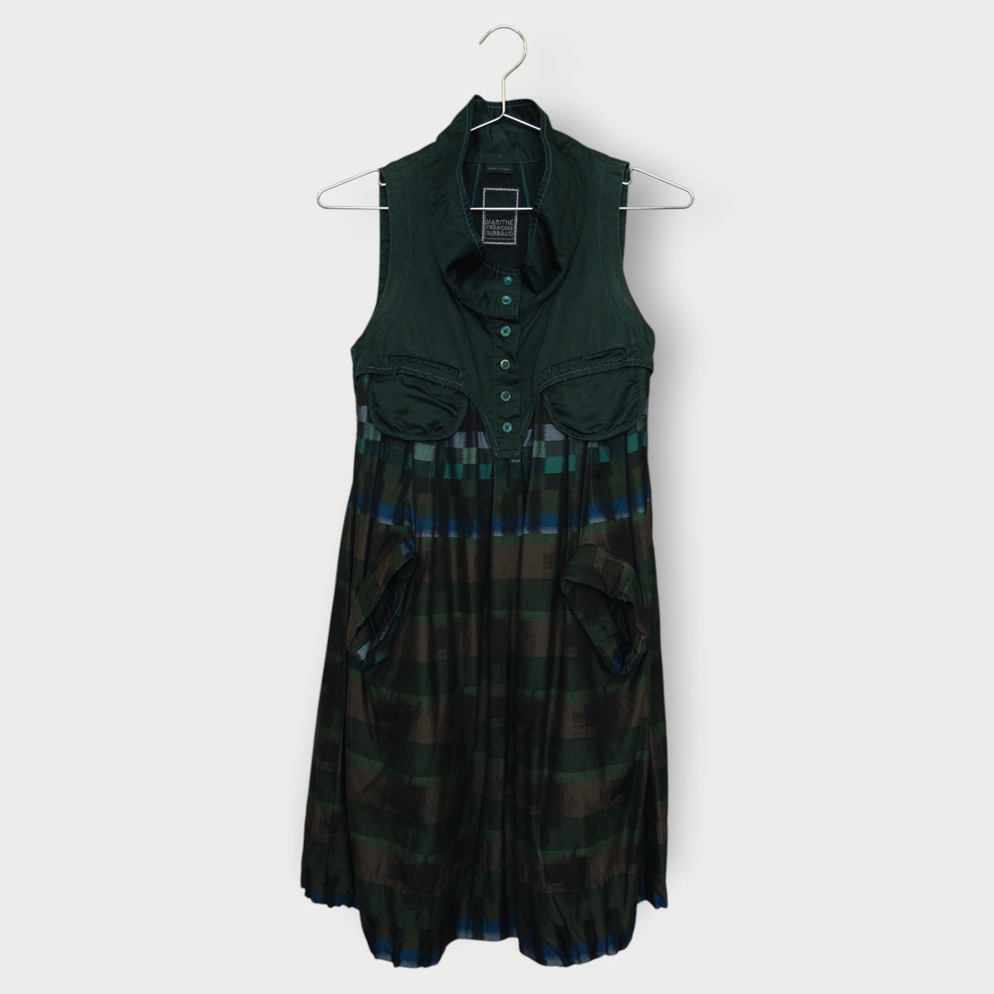 Cotton High Neck Bubble Dress