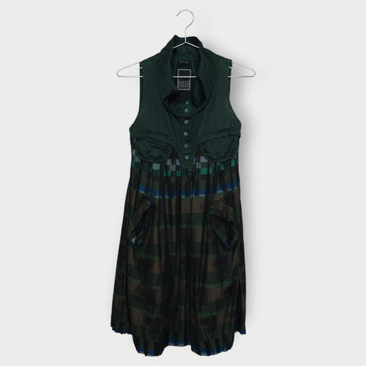 Cotton High Neck Bubble Dress