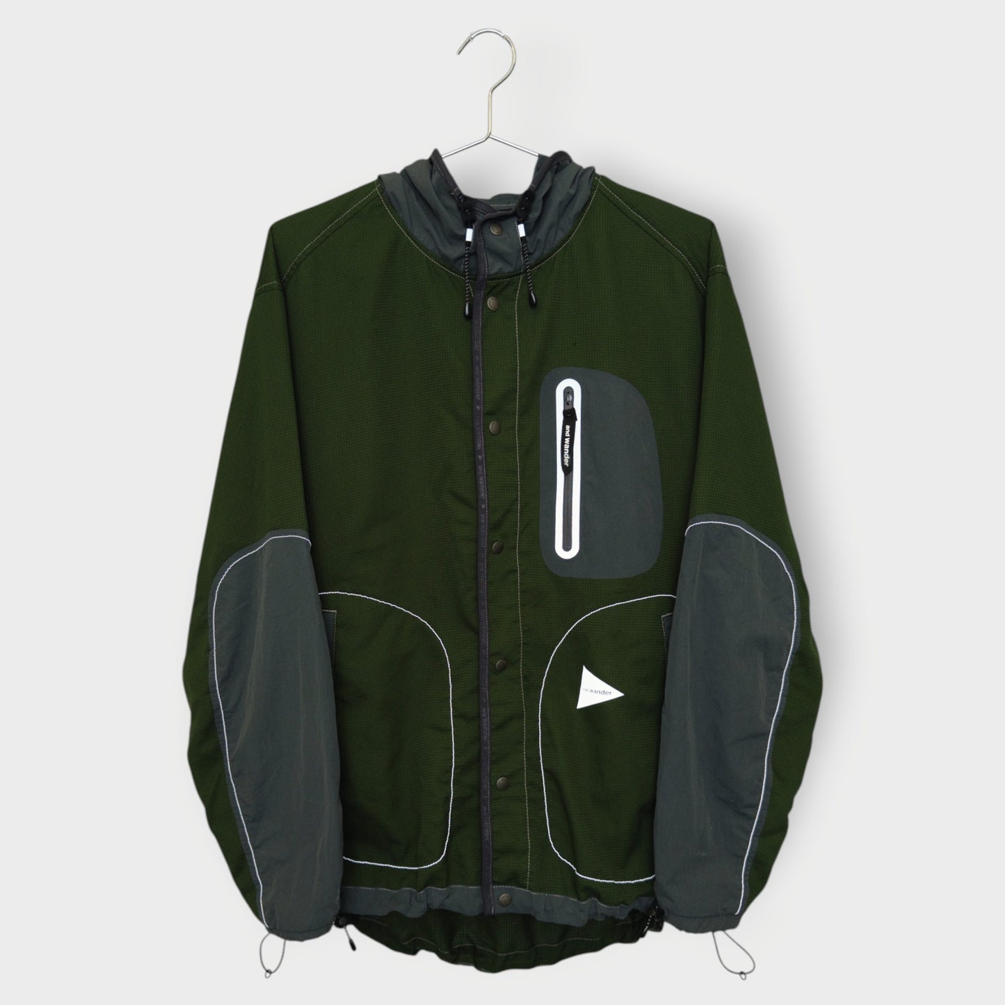 Hooded Button Up Vent Jacket