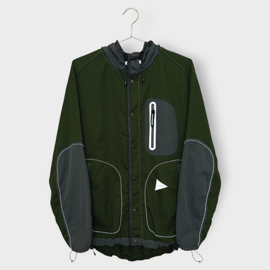 Hooded Button Up Vent Jacket