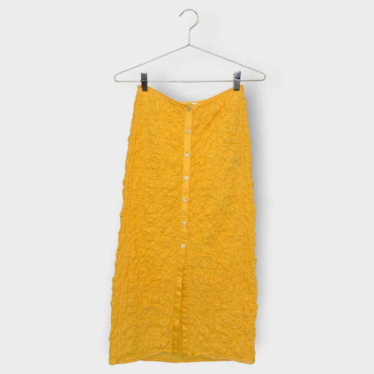 Crinkled Midi Skirt