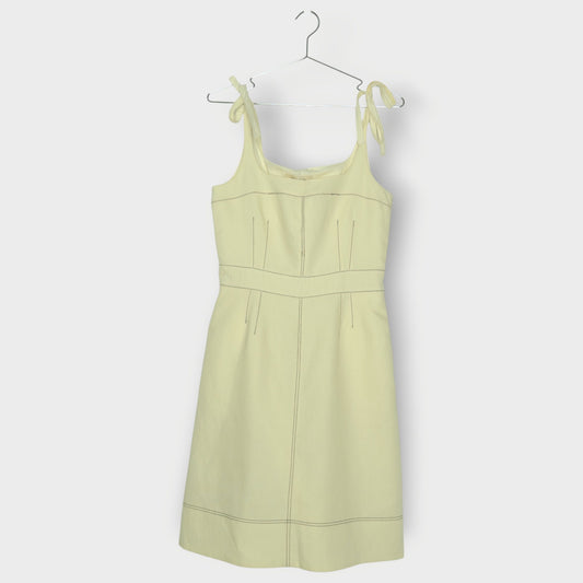Topstitch Midi Dress