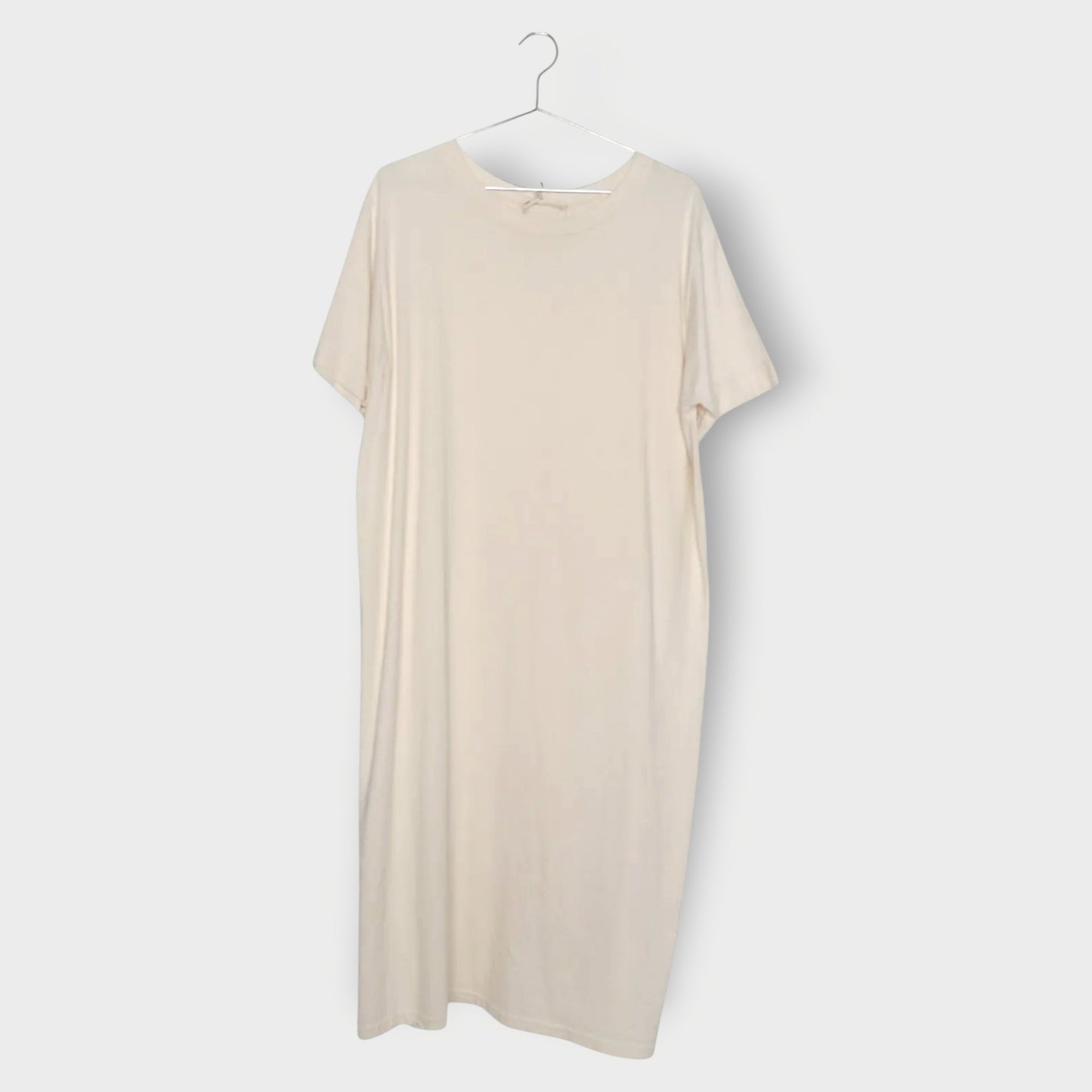 Beige Cotton Shirt Dress #3QWKA1