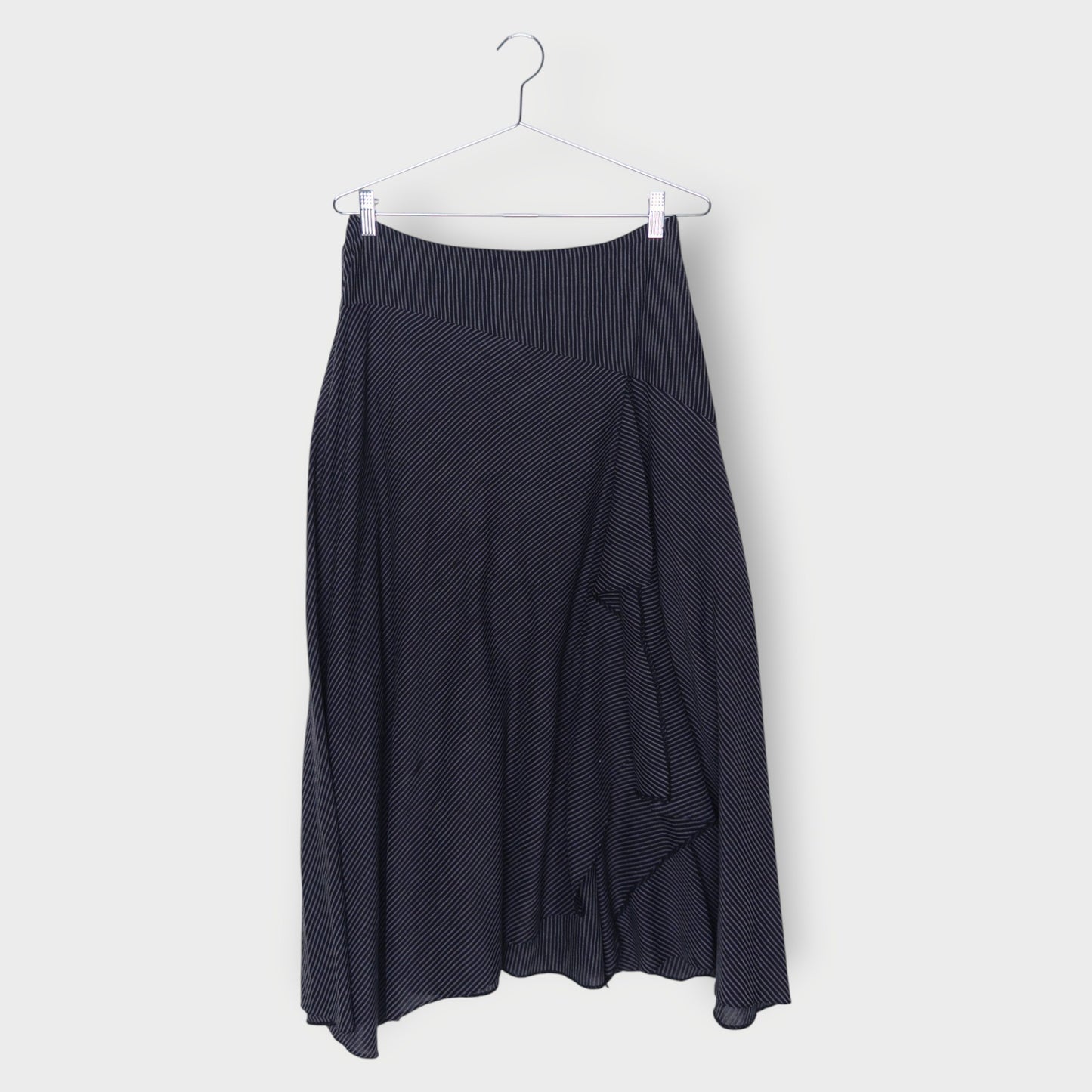 Stripe Side Detailed Midi Skirt