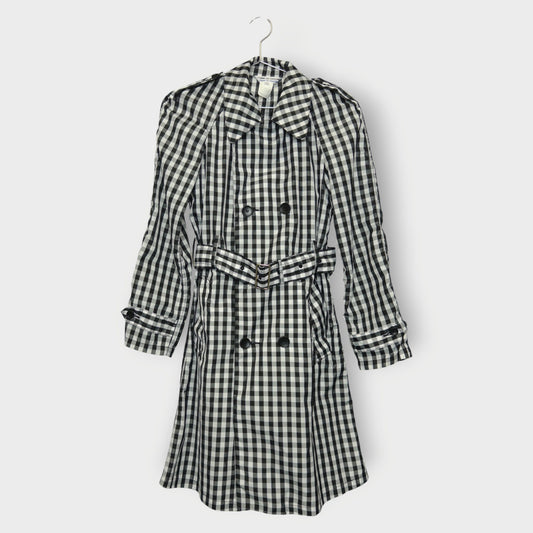 Check Trench Coat