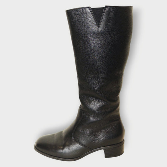 Leather Knee High Boots