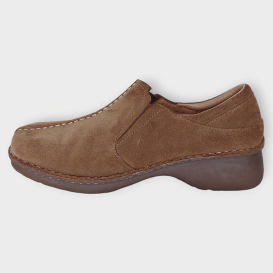 Suede Contrast Stitch Moccasin