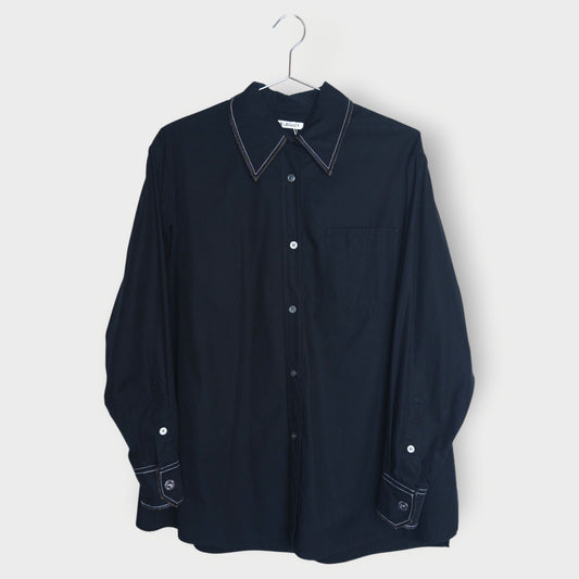 Trim Cut Out Poplin Shirt