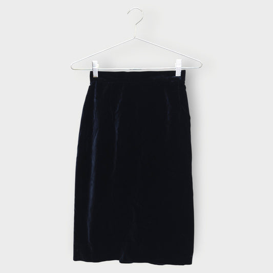 Velour Pencil Skirt