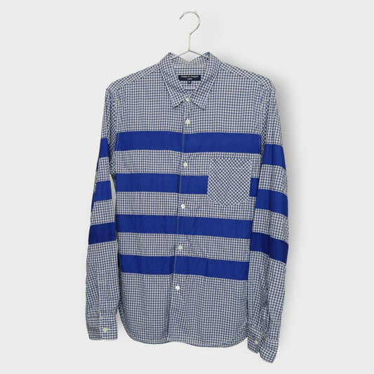 Check Stripe Applique Shirt