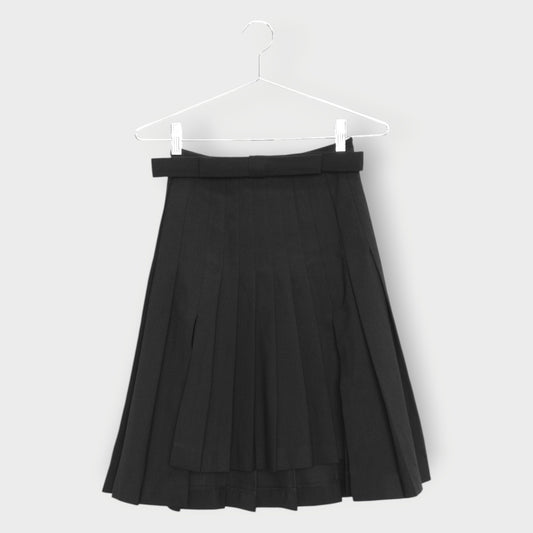Pleat Mini Skirt