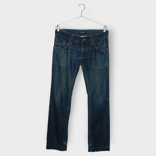 Mid Wash Low Rise Jeans