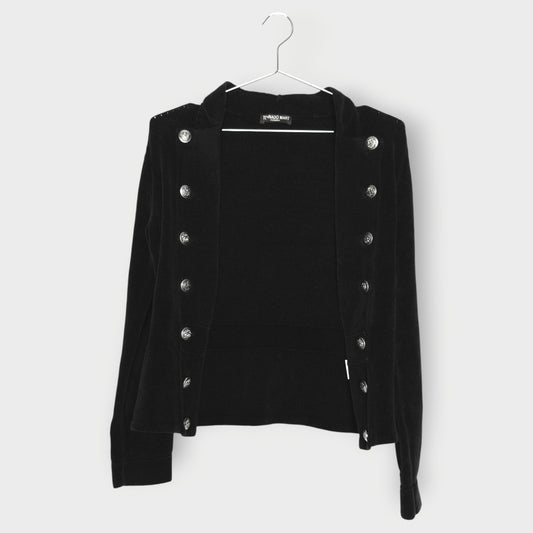 Knit Button Detail Open Cardigan