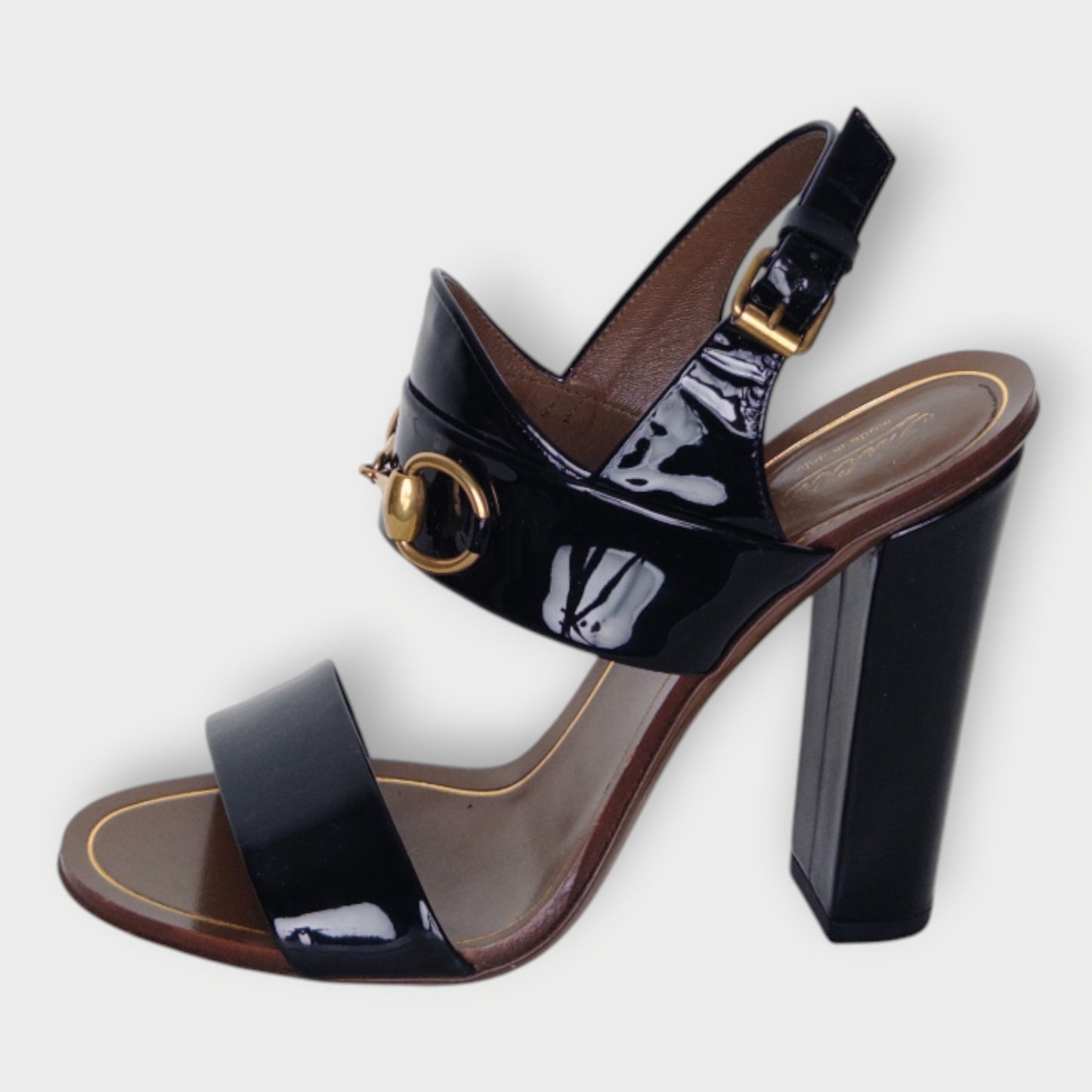 Patent Leather Horsebit Heels