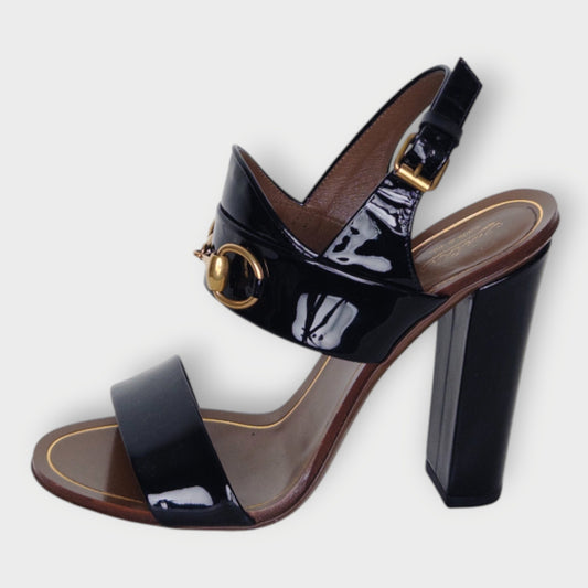 Patent Leather Horsebit Heels