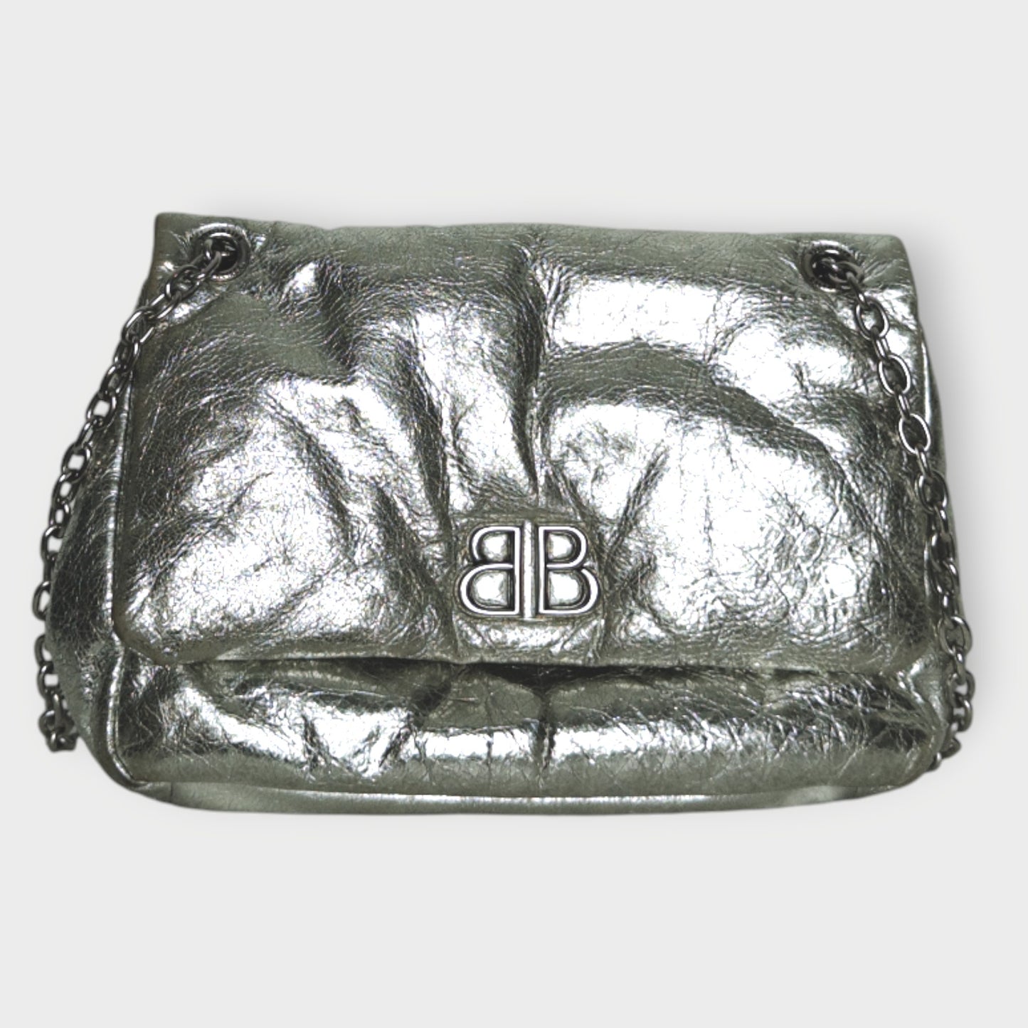 Leather & Chain Small Monaco Bag