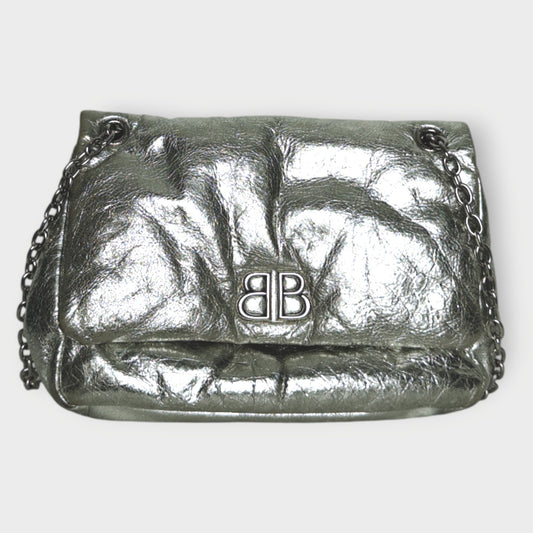 Leather & Chain Small Monaco Bag