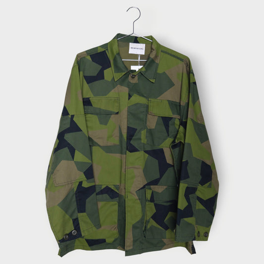 Camo Cotton Overshirt Jacket