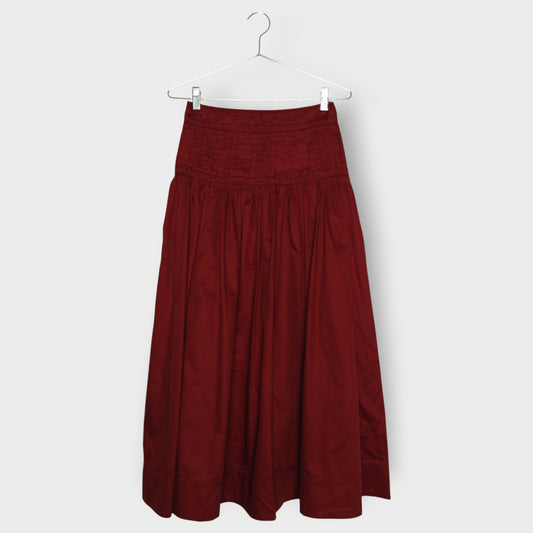 Enamour Gathered Midi Skirt