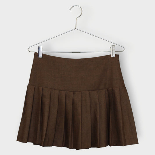 Wool Pleat Skirt