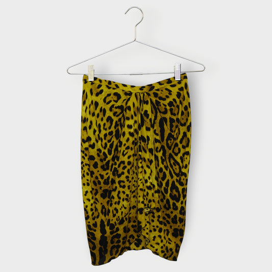 Silk Leopard Pleat Mini